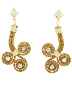 Brinco Flor Strass